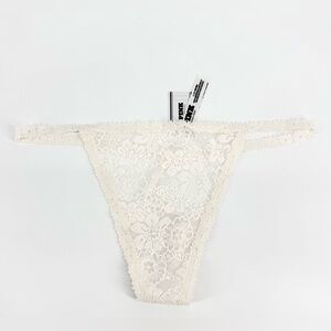 PINK Victoria's Secret Cream Lace Lingerie